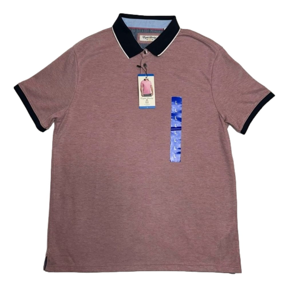 English Laundry Men's Polo Shirt Desert Rose, Large